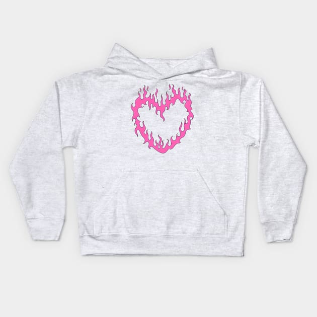 Burning Love Kids Hoodie by Jai